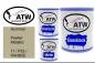 Preview: Hummer, Pewter Metallic, 11 / P33 / WA382E: 1L Lackdose + 1L Klarlack + 500ml Härter - Set, von ATW Autoteile West.